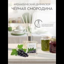Ароматический диффузор Bago home Чёрная смородина 45 мл 5