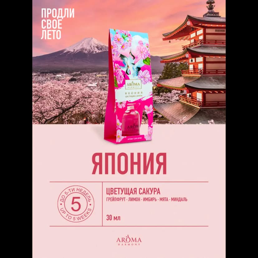 Ароматический диффузор Aroma Harmony Япония 30 мл 3
