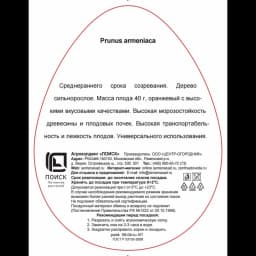 Абрикос Саратовский рубин ø20 h220 см 3