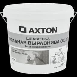 Шпатлевка Axton выравнивающая фасадная цвет белый 5 кг 1