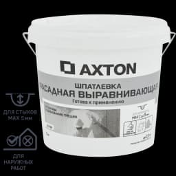 Шпатлевка Axton выравнивающая фасадная цвет белый 5 кг 3