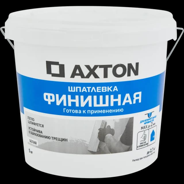 Шпатлевка Axton финишная цвет белый 5 кг