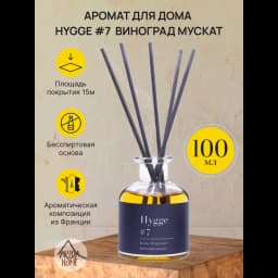 Ароматический диффузор Arida Home Hygge 7 Виноград мускат 100 мл 2