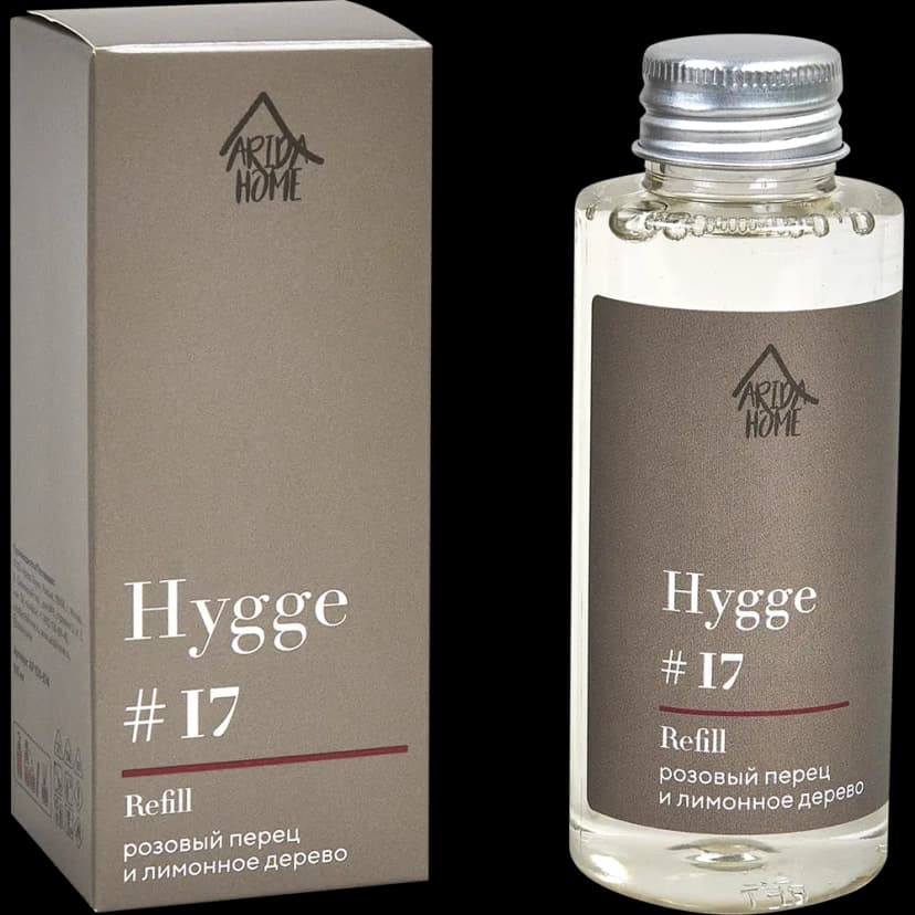Наполнитель для ароматического диффузора Arida Home Hygge 17 Розовый перец/лимонное дерево 100 мл 4