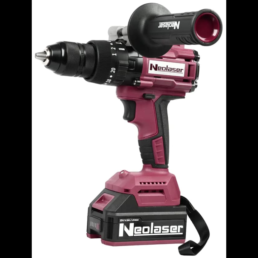 Дрель-шуруповерт аккумуляторная бесщеточная ударная Neolaser NCDB-120, 20 В Li-ion 2x4 Ач 5