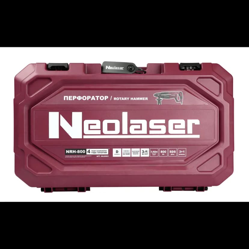 Перфоратор сетевой SDS-plus Neolaser NRH-800, 800 Вт, 3.8 Дж 14