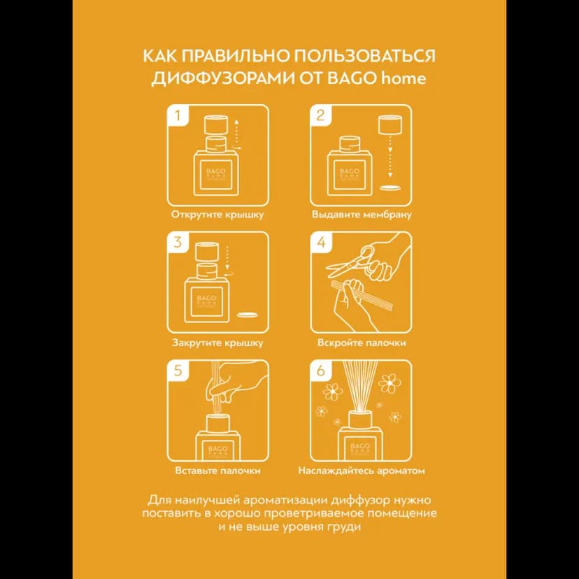 Ароматический диффузор Bago Home Апельсиновый лимонад 45 мл 8