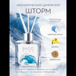 Ароматический диффузор Bago Home Шторм 45 мл 2