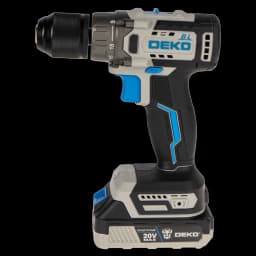 Дрель-шуруповерт аккумуляторная бесщёточная Deko ZKCD20V, 20 В Li-ion 2x2 Ач 2