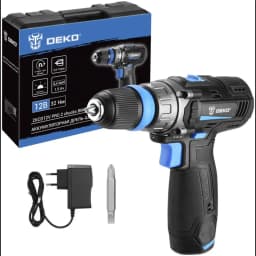 Дрель-шуруповерт аккумуляторная Deko ZKCD12V PRO 084-1013, 12 В Li-ion 2x1.5 Ач 4
