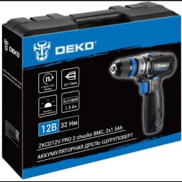 Дрель-шуруповерт аккумуляторная Deko ZKCD12V PRO 084-1013, 12 В Li-ion 2x1.5 Ач 5