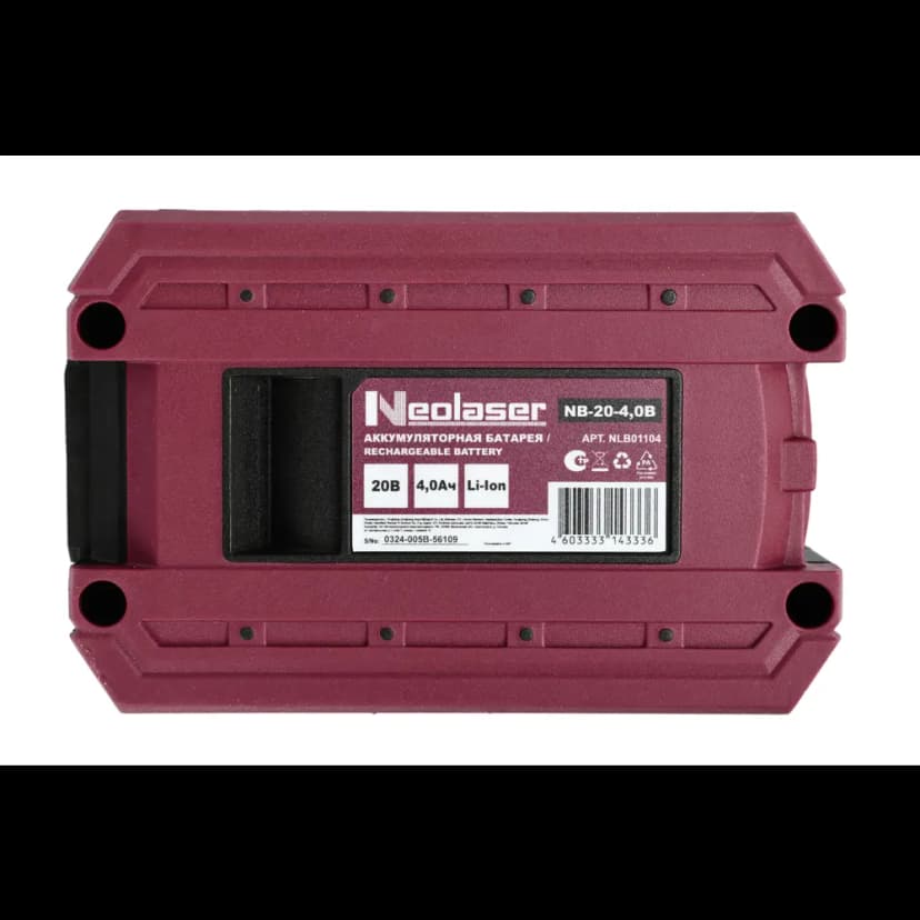 Аккумулятор Neolaser NB-20-4, 20 В Li-ion 4 Ач 5
