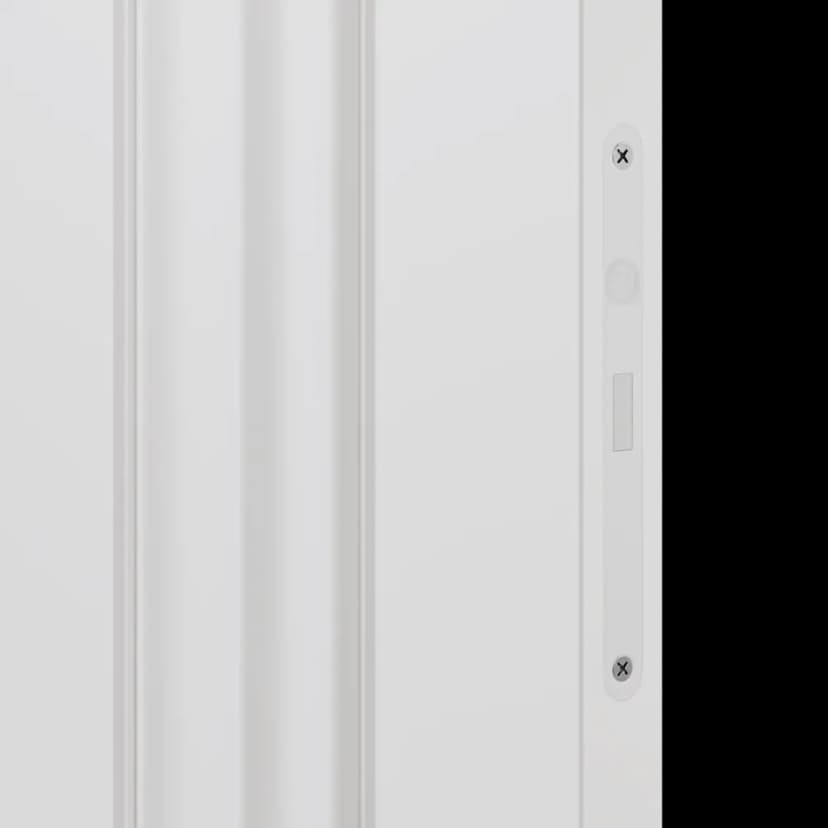 Дверь межкомнатная глухая Диана 1 60x230 см эмаль цвет белый с замком и петлями 4