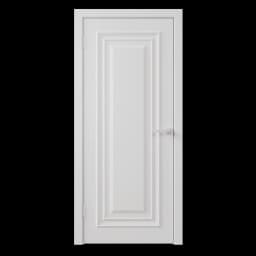 Дверь межкомнатная глухая Диана 1 90x230 см эмаль цвет белый с замком и петлями 1