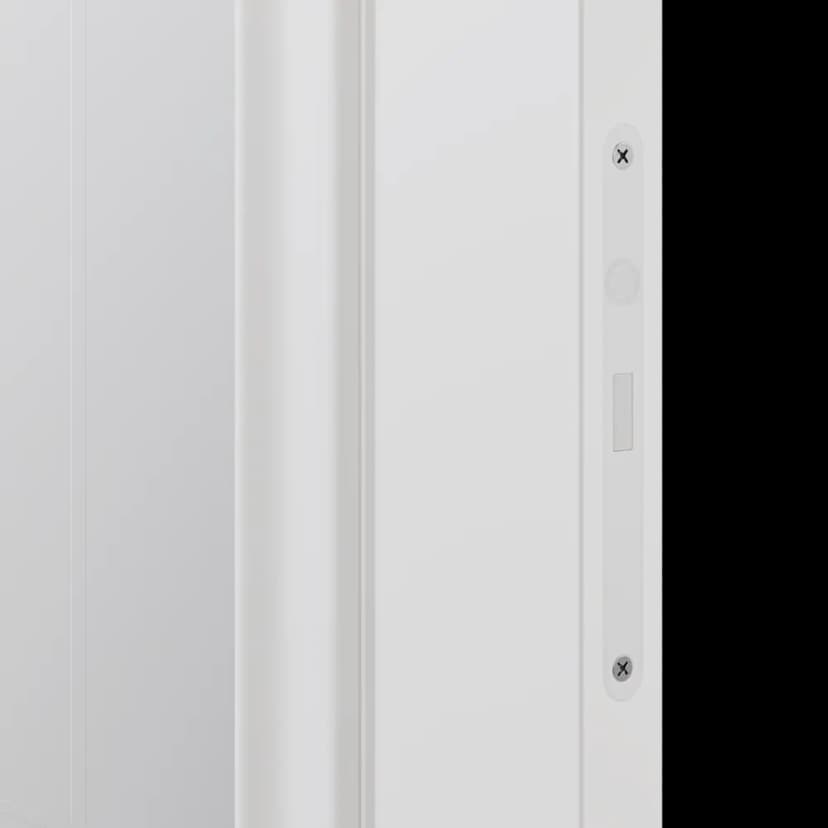 Дверь межкомнатная со стеклом Диана 1 60x230 см эмаль цвет белый с замком и петлями 4