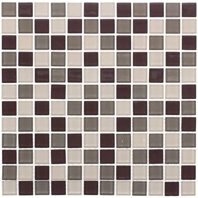 Мозаика стеклянная KREAFORTA бежевый микс 300x300x4 мм 2