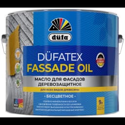 Защитное масло для фасадов Dufatex Fassade Oil цвет прозрачный 9 л 1