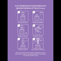 Диффузор Bago Home Розовое дерево и цикламен 45 мл 8