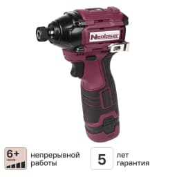 Винтоверт ударный аккумуляторный бесщеточный Neolaser NIS-20-ACCUM2, 16 В Li-ion 2x2 Ач 1