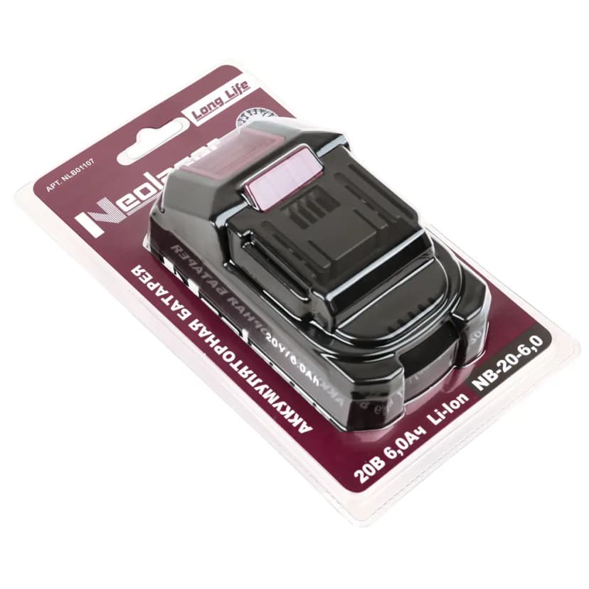 Аккумулятор Neolaser NB-20-6.0, 20 В Li-ion 6 Ач 13
