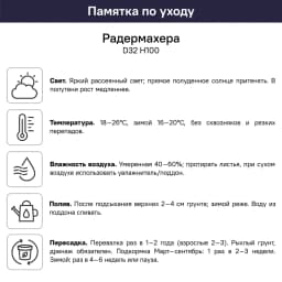 Радермахера ø32 h100 см 4