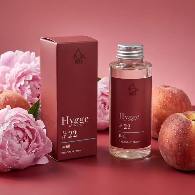 Наполнитель для ароматического диффузора Arida Home Hygge 22 Персик/пион 100 мл