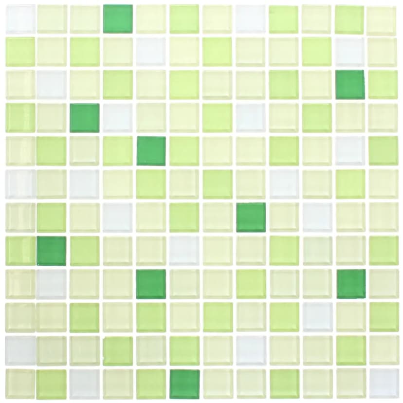 Мозаика стеклянная KREAFORTA зеленая 300x300x4 мм 2