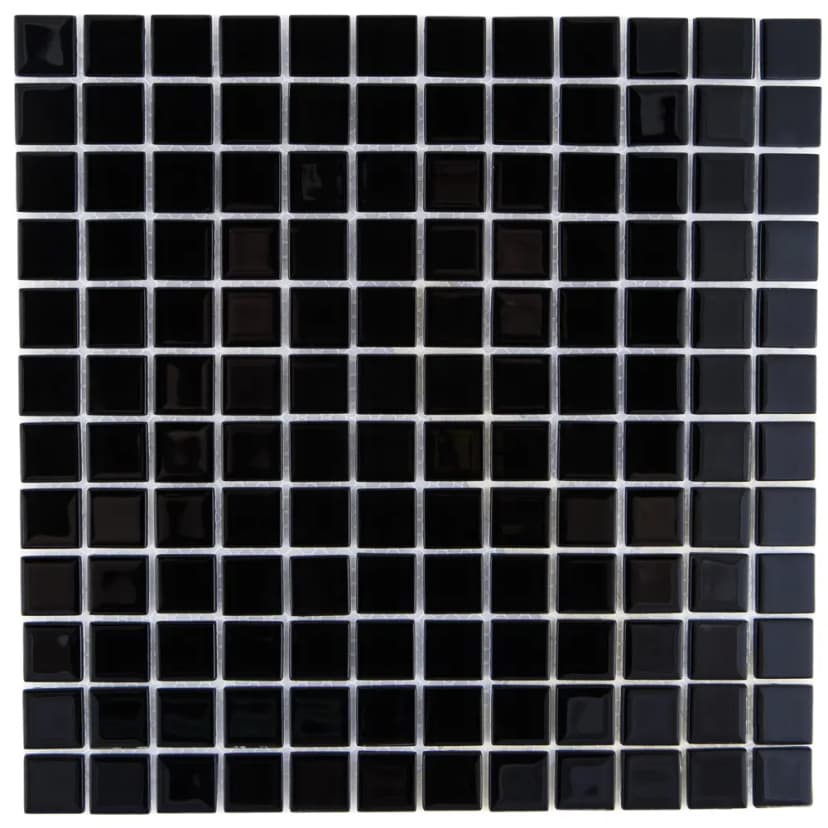 Мозаика стеклянная KREAFORTA черная 300x300x4 мм 2
