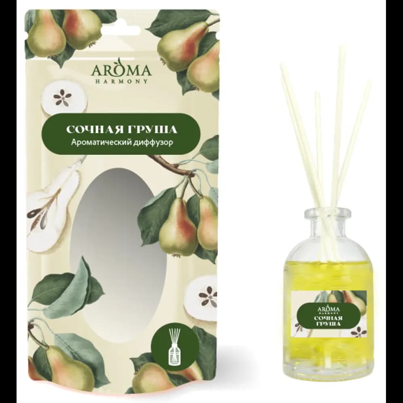 Ароматический диффузор Aroma Harmony Сочная груша 30 мл 5