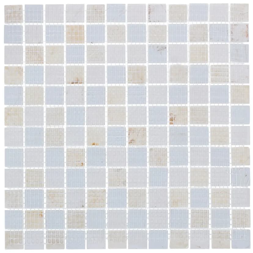 Мозаика стеклянная KREAFORTA бежевая 300x300x4 мм 4