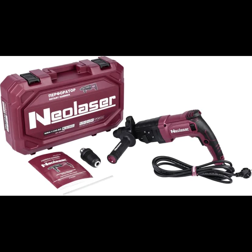 Перфоратор сетевой SDS-plus Neolaser NRH-1100-BS, 1100 Вт, 4.1 Дж 2