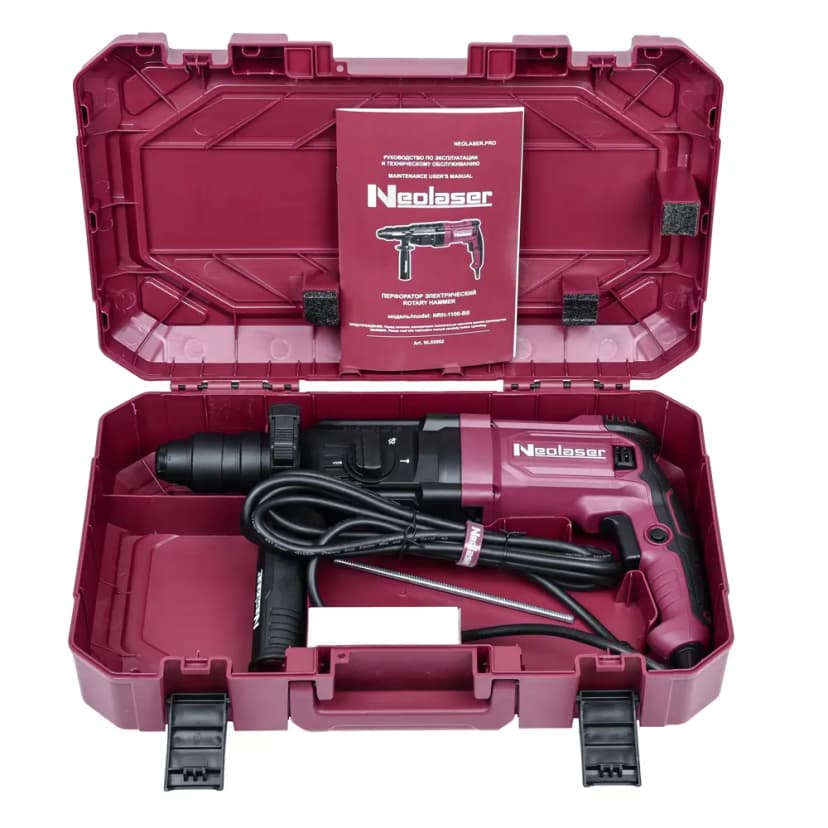 Перфоратор сетевой SDS-plus Neolaser NRH-1100-BS, 1100 Вт, 4.1 Дж 16
