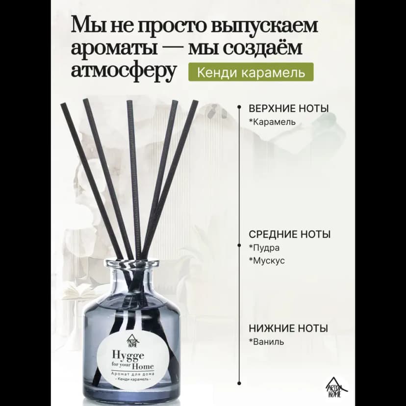 Диффузор Arida Home Hygge Home Кенди карамель 50 мл 3