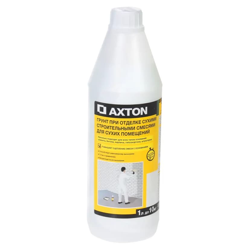 Грунтовка для сухих помещений Axton 1 л 1